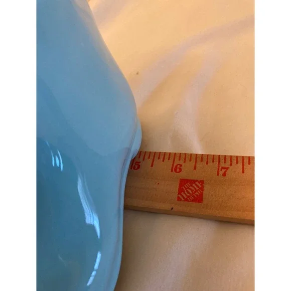 Rae Dunn Artisan Collection Fresh Herbs Ceramic Boot Planter Teal Blue - Picture 11 of 12